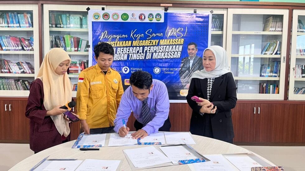 Perpustakaan Universitas Megarezky Jalin Kerjasama dengan Perpustakaan Perguruan Tinggi Se kota Makassar