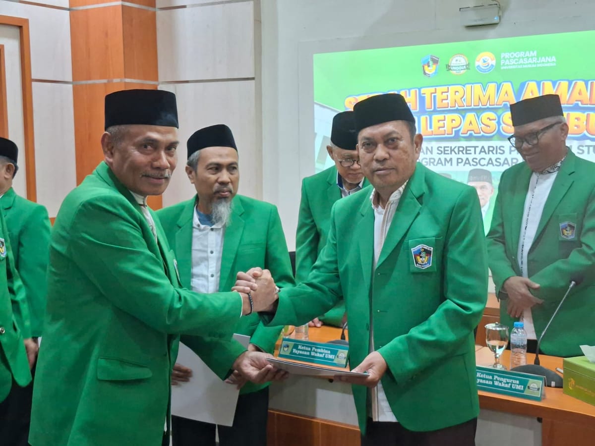 PPs UMI Makassar Kukuhkan 16 Pejabat Baru, Prof La Ode Husen Tekankan Pelayanan dan Komitmen Akademik