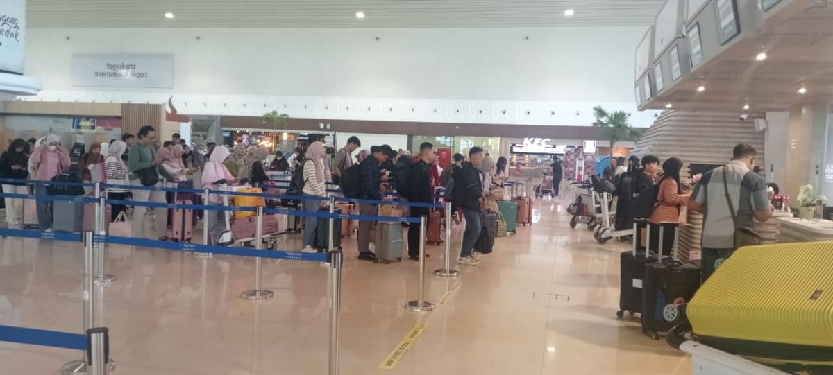 Long Weekend, Jumlah Penumpang di Bandara YIA Yogyakarta Meningkat Signifikan