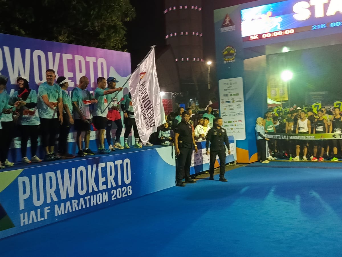 Dari Gubernur Sekda Bupati Ikut Berlari pada  Purwokerto Half Marathon 2026