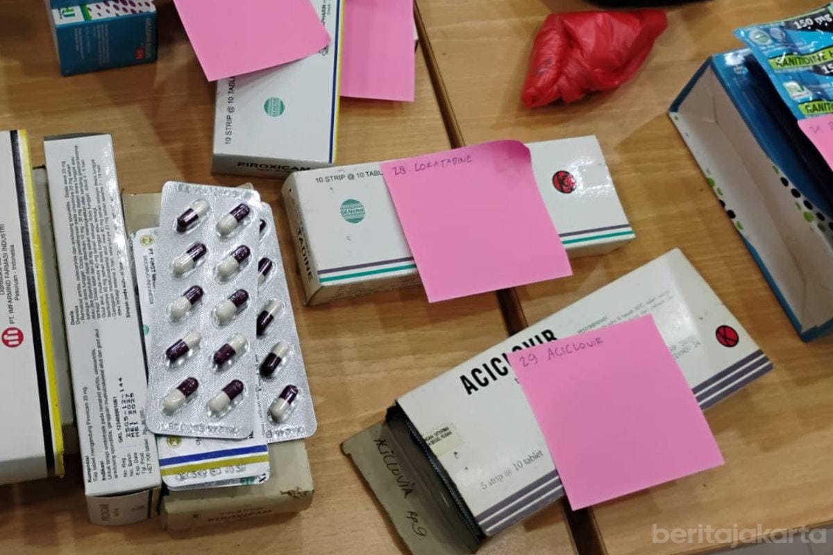 BBPOM Jakarta Gerebek Toko Kosmetik Penjual Obat Keras Ilegal