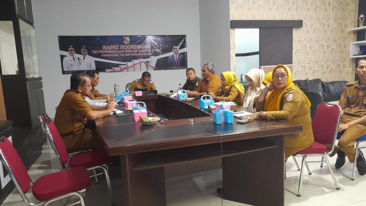 TPID Tubaba Ikuti Rakor TPID Secara Virtual Dipimpin Sekdakab Iwan Mursalin