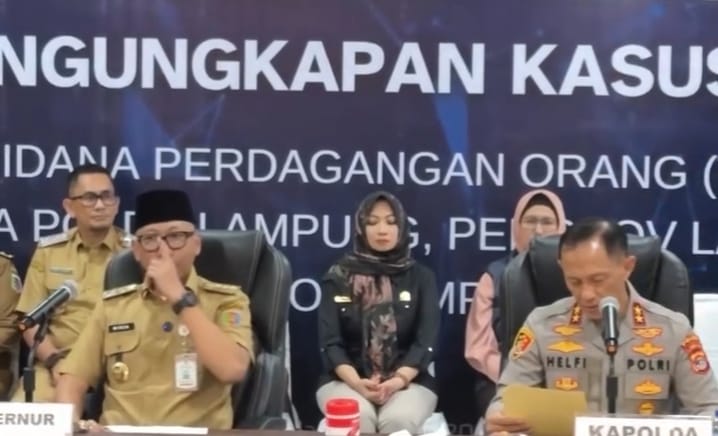 Gubernur Mirza Apresiasi Polda Lampung Ungkap Kasus TPPO