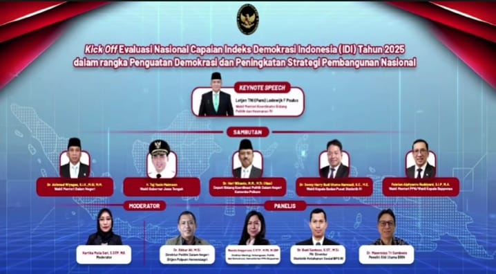 Kick Off Evaluasi Nasional Capaian IDI Tahun  2025 Untuk Penguatan Demokrasi dan Peningkatan Strategi Pembangunan Nasional