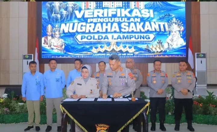 Setmilpres RI Lakukan Verifikasi Usulan Penganugerahan Tanda Kehormatan Nugraha Sakanti Polda Lampung