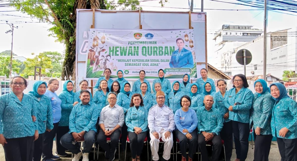 TP PKK Maluku Tebar Berkah Kurban