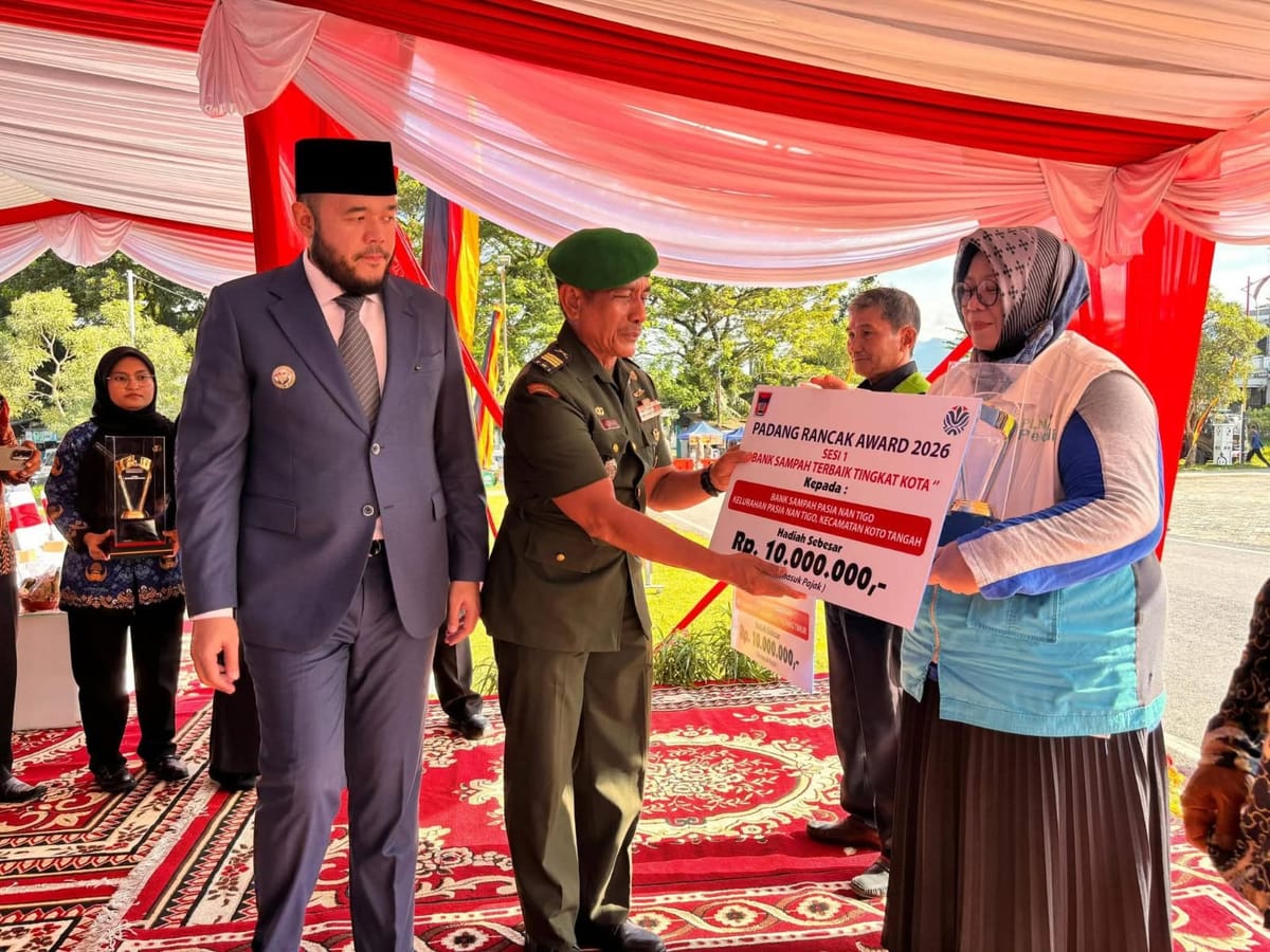 Padang Rancak Award 2026, Bank Sampah Pasie Nan Tigo Raih Penghargaan Terbaik