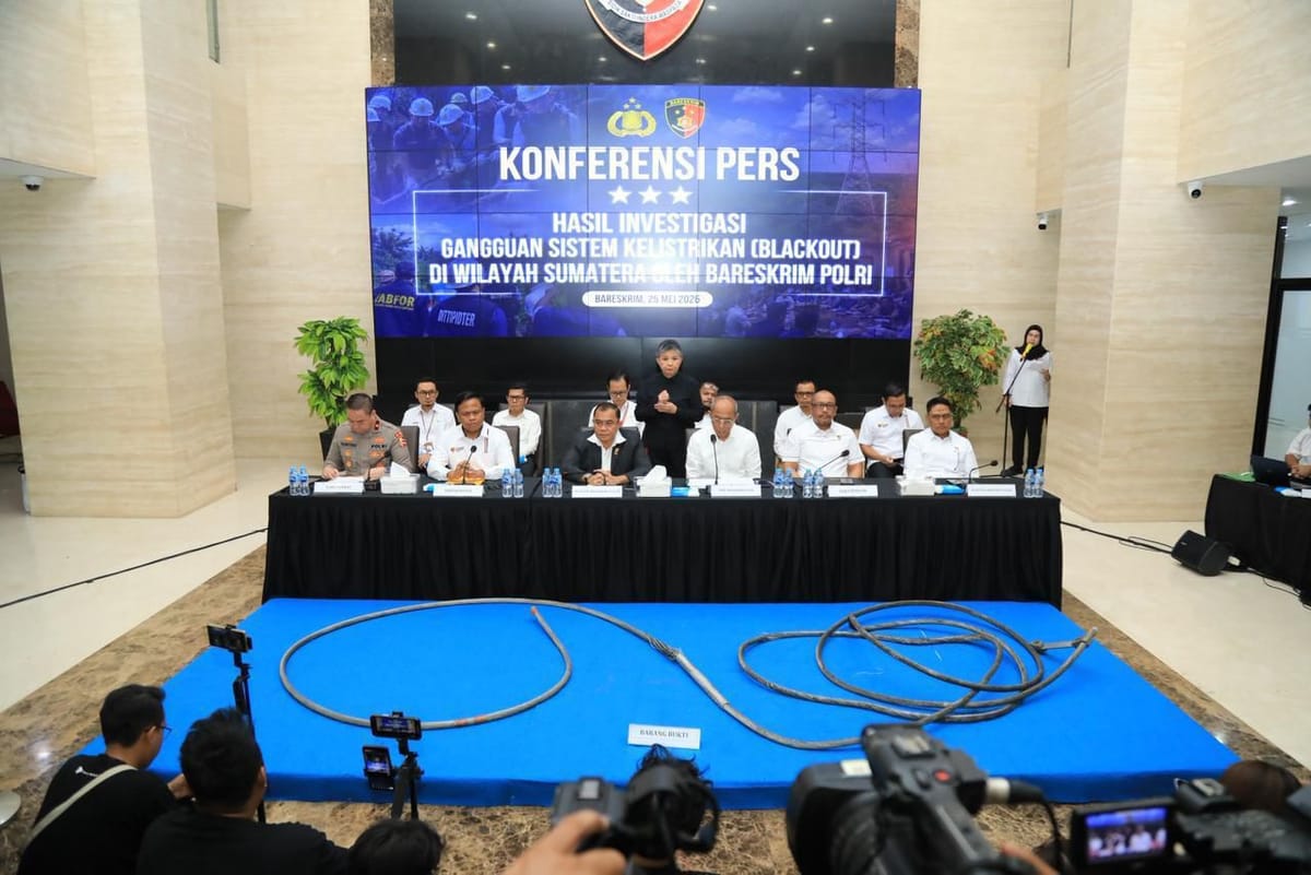 Bareskrim Polri Ungkap Hasil Investigasi Awal Blackout Sumatera, Dipastikan Tidak Ada Unsur Sabotase