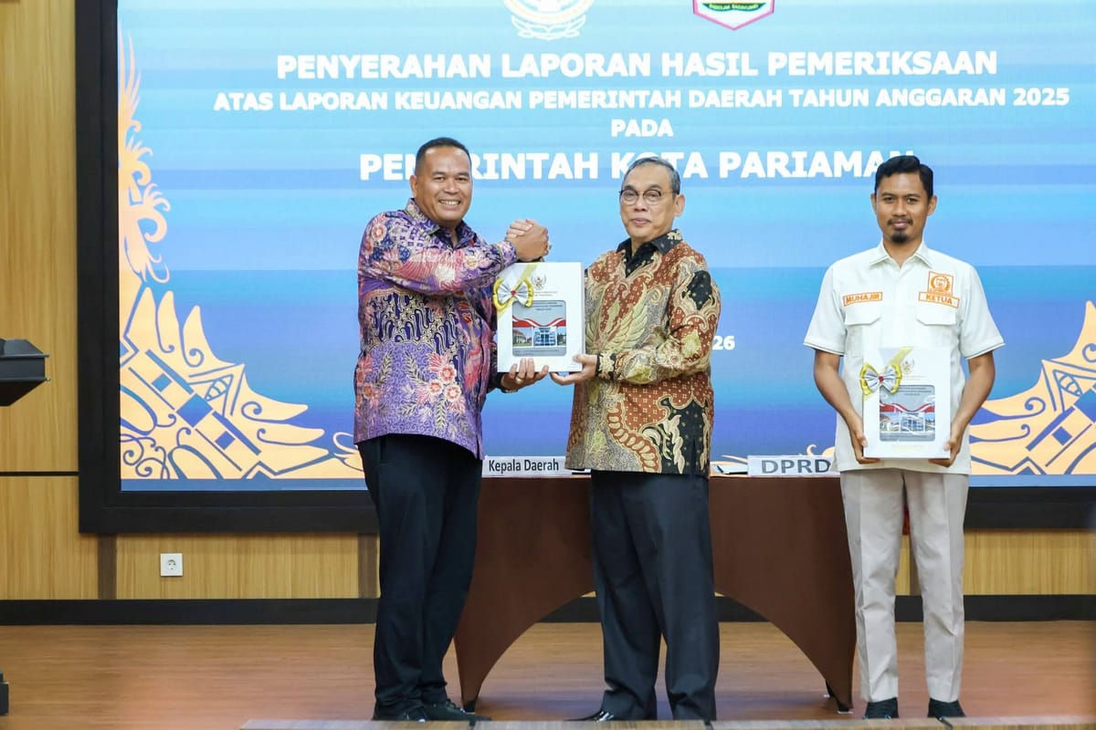 Pemko Pariaman Kembali Raih Opini WTP ke-13 Kalinya