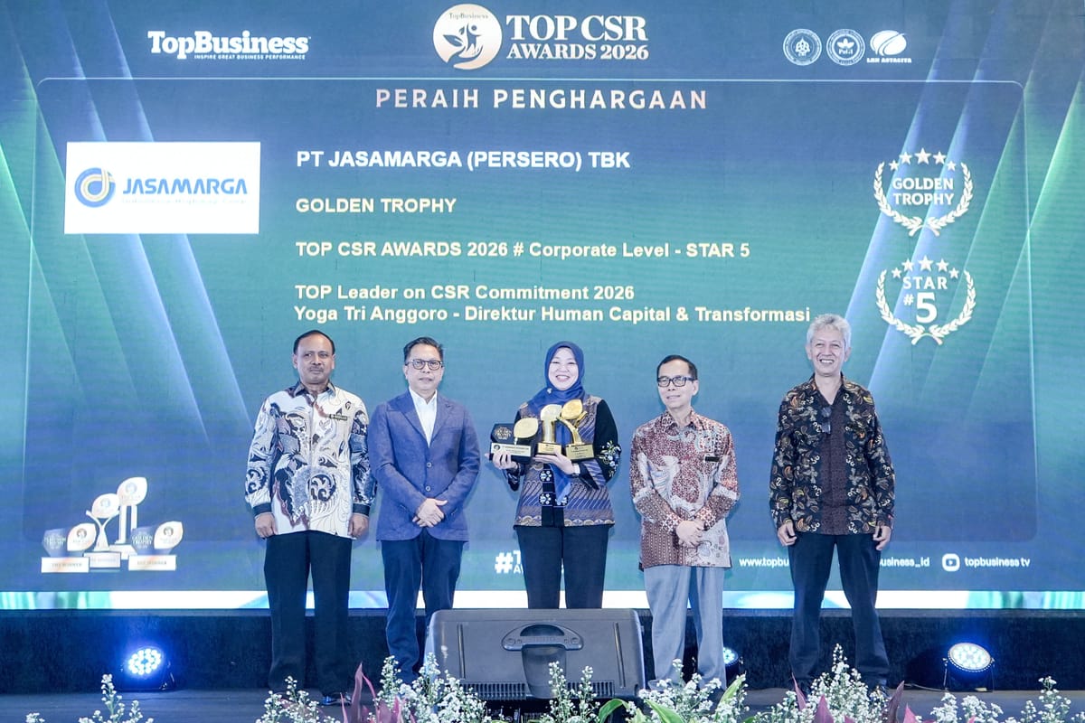 Jasa Marga Borong Tiga Penghargaan TOP CSR Awards