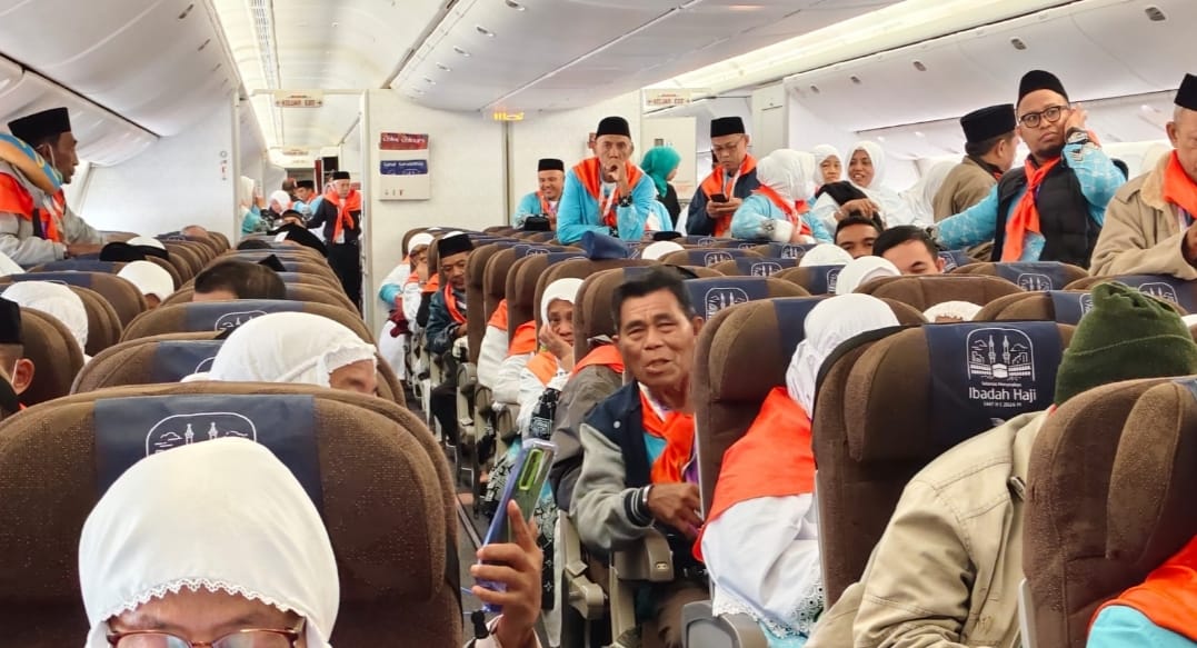 JCH Kloter 15 Asal Maluku Utara Diterbangkan Menuju Madinah