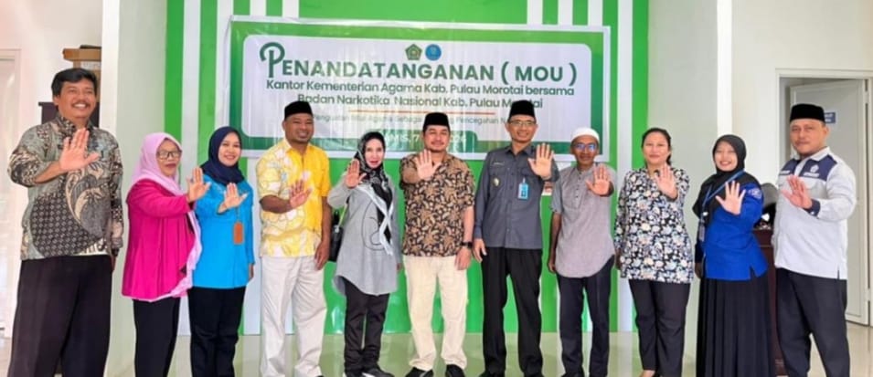 Cegah Penyalahgunaan Narkoba, Kemenag Morotai Gandeng BNNK Perkuat Benteng Keagamaan