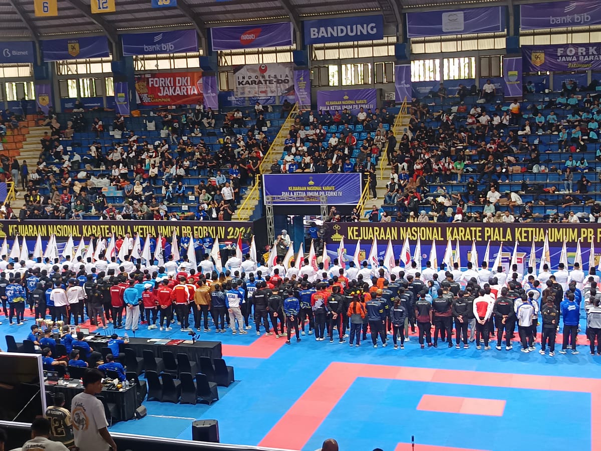 Kejurnas Karate Piala Ketum FORKI Resmi Di Gelar, 4 Atlit Malut Turun di Hari Pertama