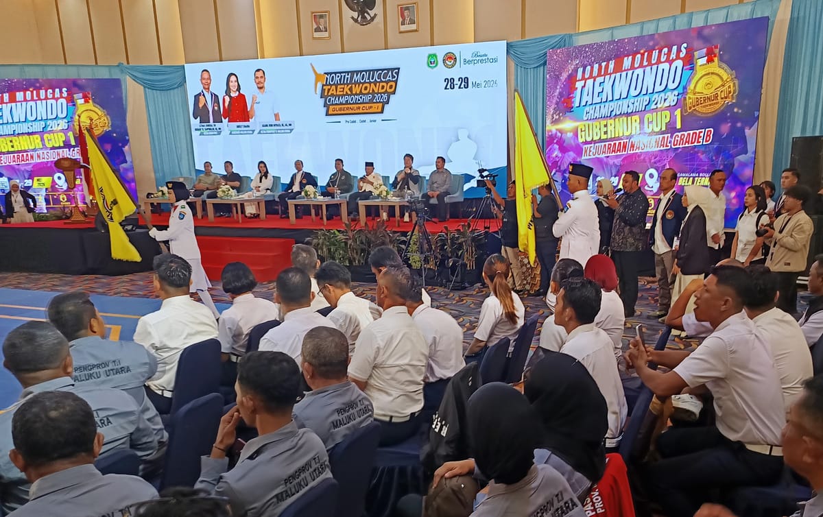 Gubernur Maluku Utara Buka North Mollucas Taekwondo Championship Gubernur Cup I