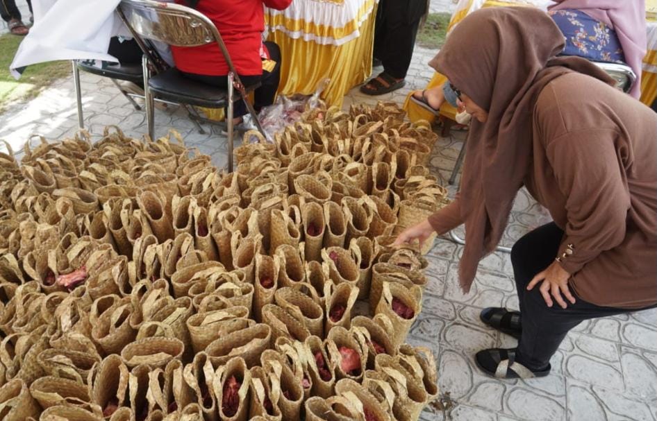 Gerakan Iduladha Tanpa Sampah Plastik Mulai Diterapkan di Masjid Al Farid Palangka Raya