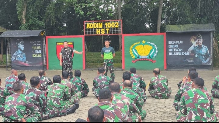 Dandim 1002/HST Ingatkan Anggota Jaga Disiplin dan Nama Baik Satuan