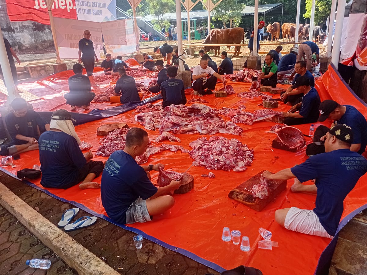 Idul Adha 1447 H, Pemkot Jaksel  Sembelih 99 Ekor Hewan Kurban