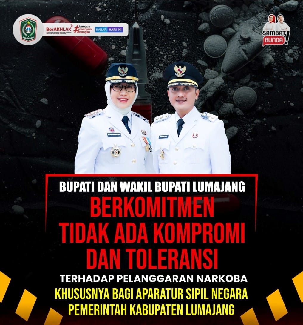Bupati Lumajang: Tak Ada Kompromi, ASN Terlibat Narkoba Disanksi Tegas hingga Pemberhentian