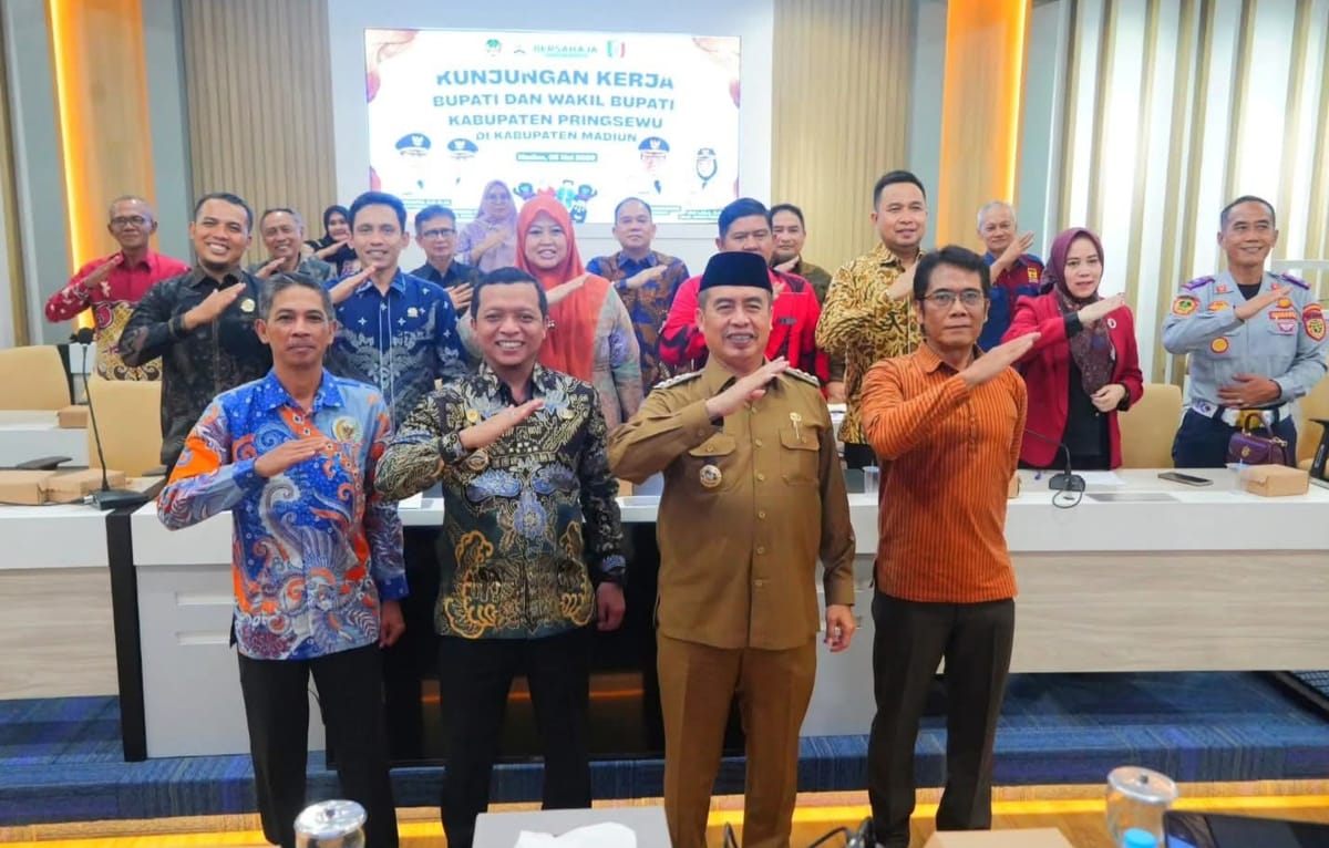 Pemkab Pringsewu Berkunjung ke kabupaten Madiun Bahas KPBU APJ