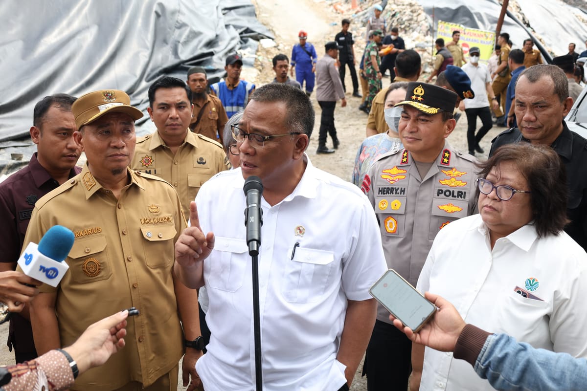 Kapolda Riau Dampingi Mentri LH Tinjau Waste to Energy di Muara Fajar Pekanbaru, Dorong Solusi Nyata Persoalan Sampah