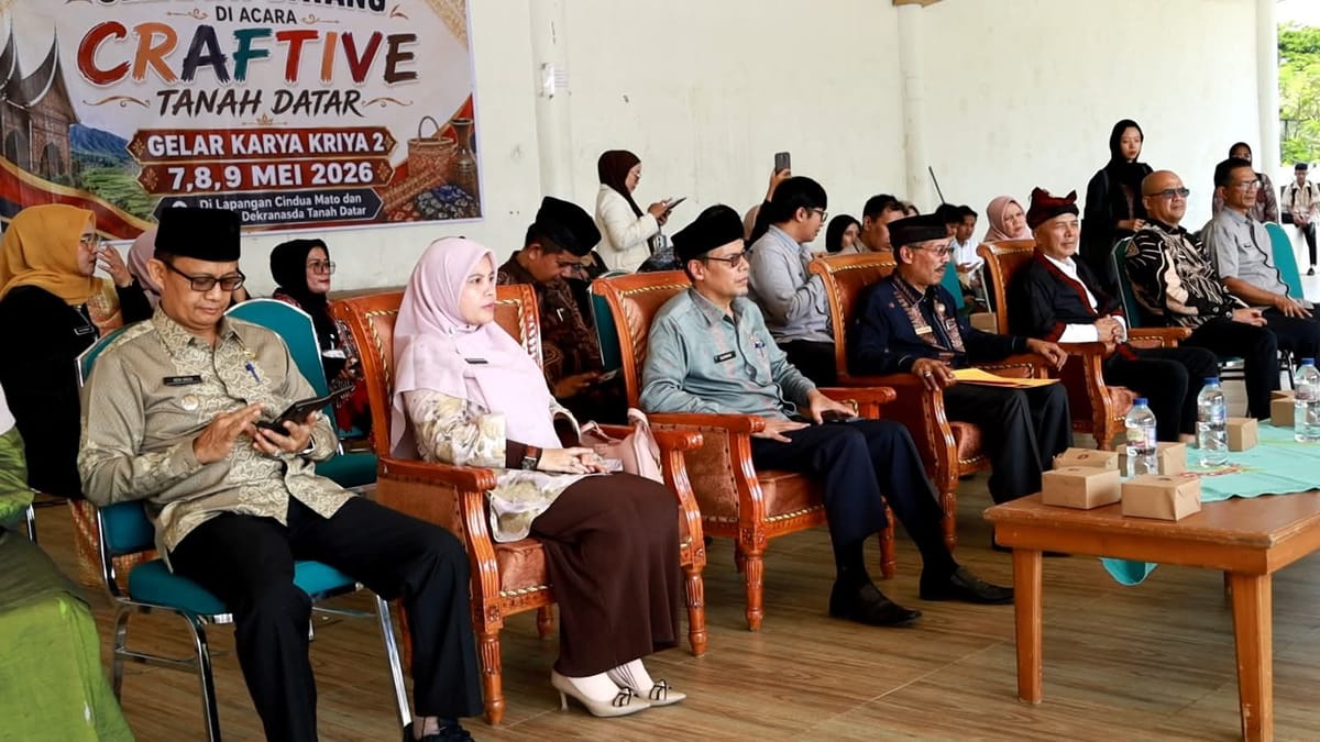 Puluhan Brand Lokal Ramaikan “Craftive Tanah Datar” di Lapangan Cindua Mato