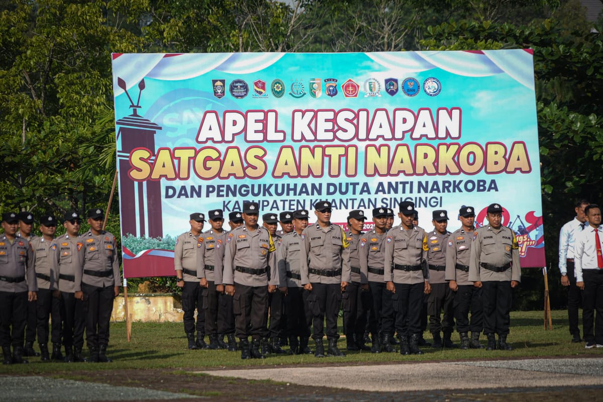 Bupati dan Kapolres Perang Terhadap Narkoba, Kokohkan Satgas Anti Narkoba Kuansing