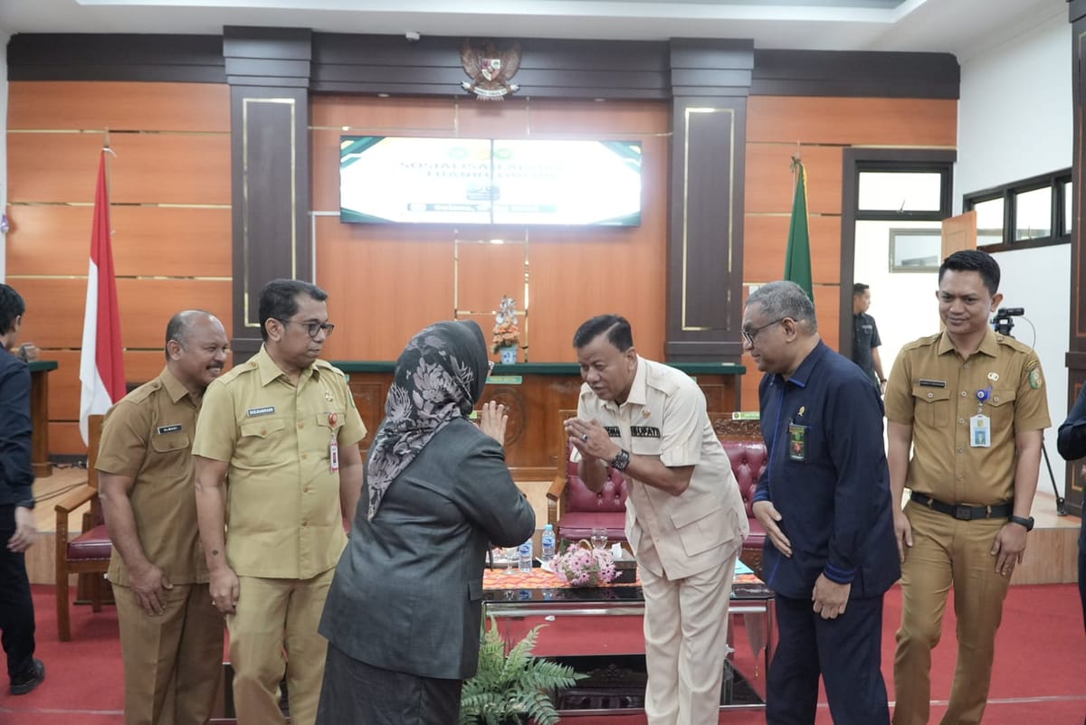 Perluas Akses Keadilan Masyarakat, Bupati Hadiri Sosialisasi Aplikasi Tuanku Online di Pengadilan Negeri Teluk Kuantan