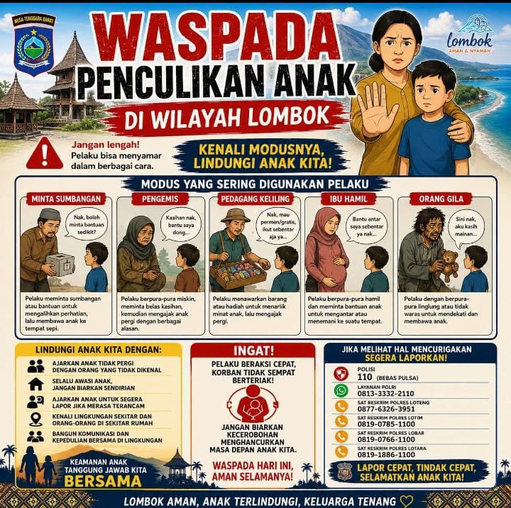 Pemprov NTB Minta Warga Jangan Terpancing menyusul Flyer Palsu Penculikan Anak