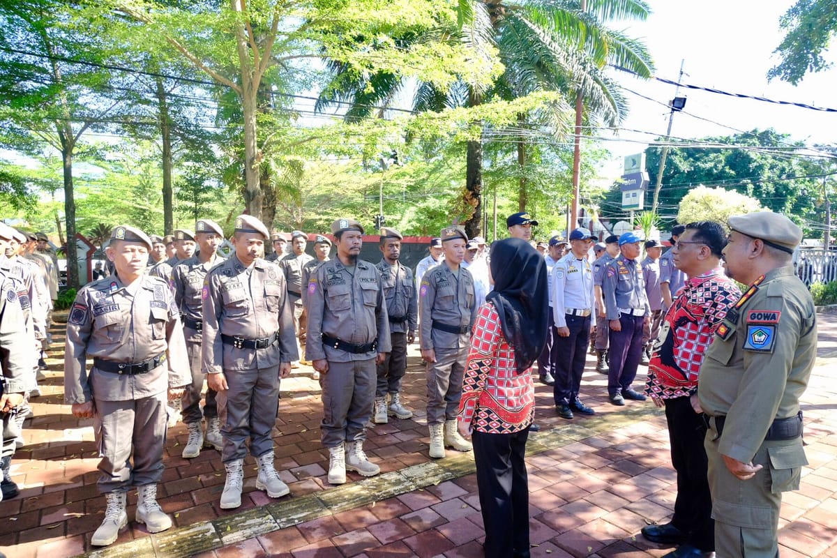 Pimpin Apel Besar Satpol PP, Bupati Gowa Tegaskan Peran Strategis dan Jaga Keamanan Wilayah