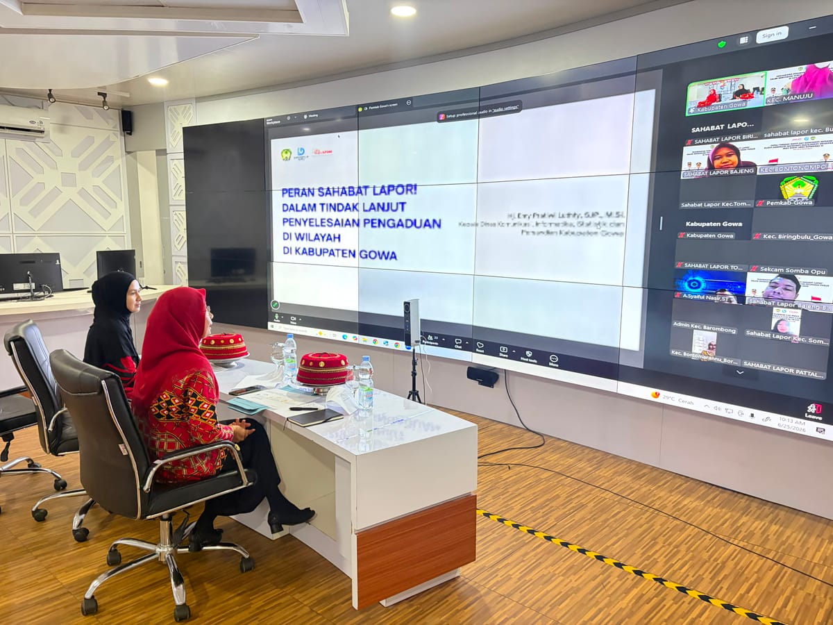 Diskominfo-SP Gowa Perkuat Peran Sahabat LAPOR Tingkatkan Kualitas Penanganan Aduan