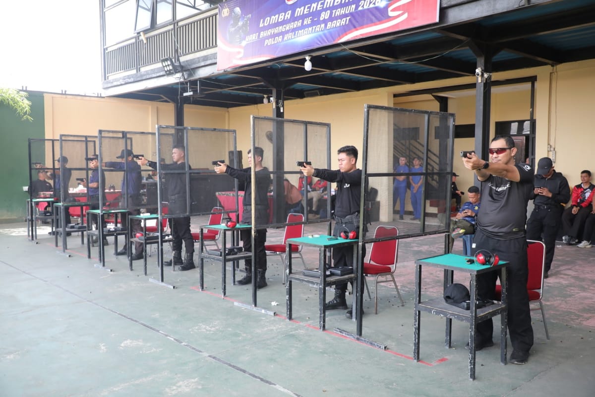 Personel Polres Sekadau raihTerbaik lomba Menembak se Polda Kalbar