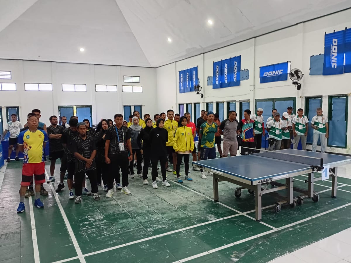 47 Atlet Tenis Meja Bersaing di Porprov V Maluku Utara