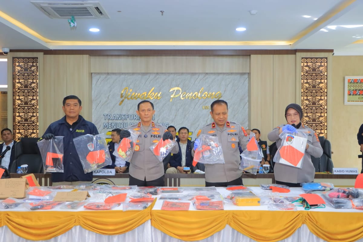 Dalam 19 Hari, Polda Lampung Berhasil Ungkap 75 Kasus Street Crime, 95 Tersangka Diamankan