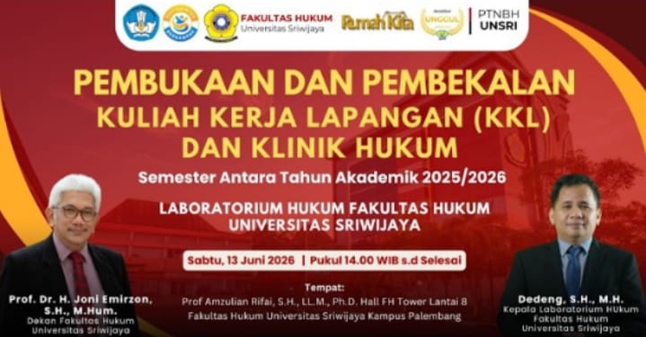 Mahasiswa Fakultas Hukum Unsri Palembang Jalani KKL, Berikan Pengalaman Praktik Profesi Bidang Hukum