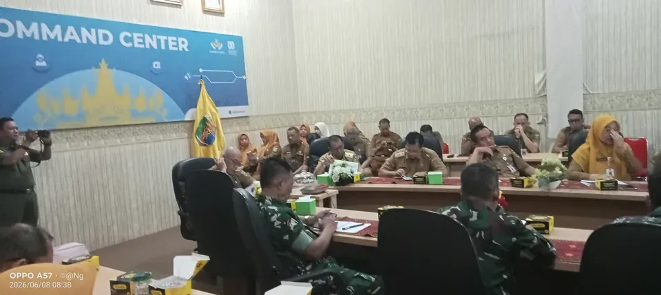 TPID Provinsi Lampung Ikuti Rakor Pengendalian Inflasi Daerah Secara Virtual dari Ruang Command Center