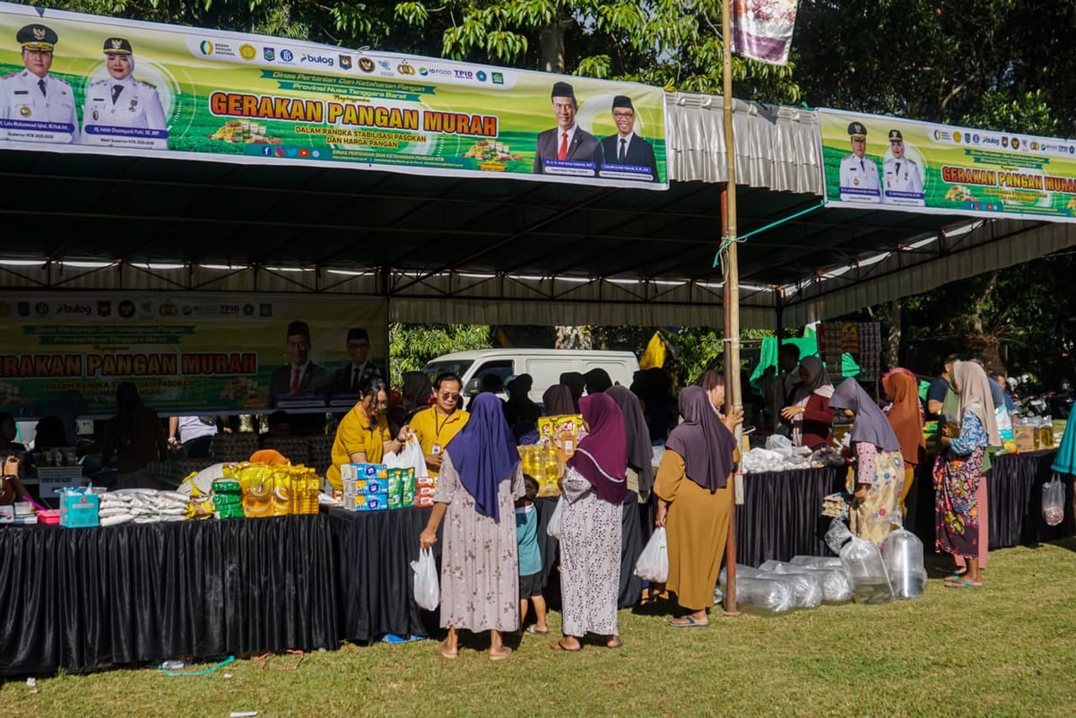 Jaga Keterjangkauan Harga, Pemprov NTB Gelar GPM Hingga Ke Ujung Lombok Barat