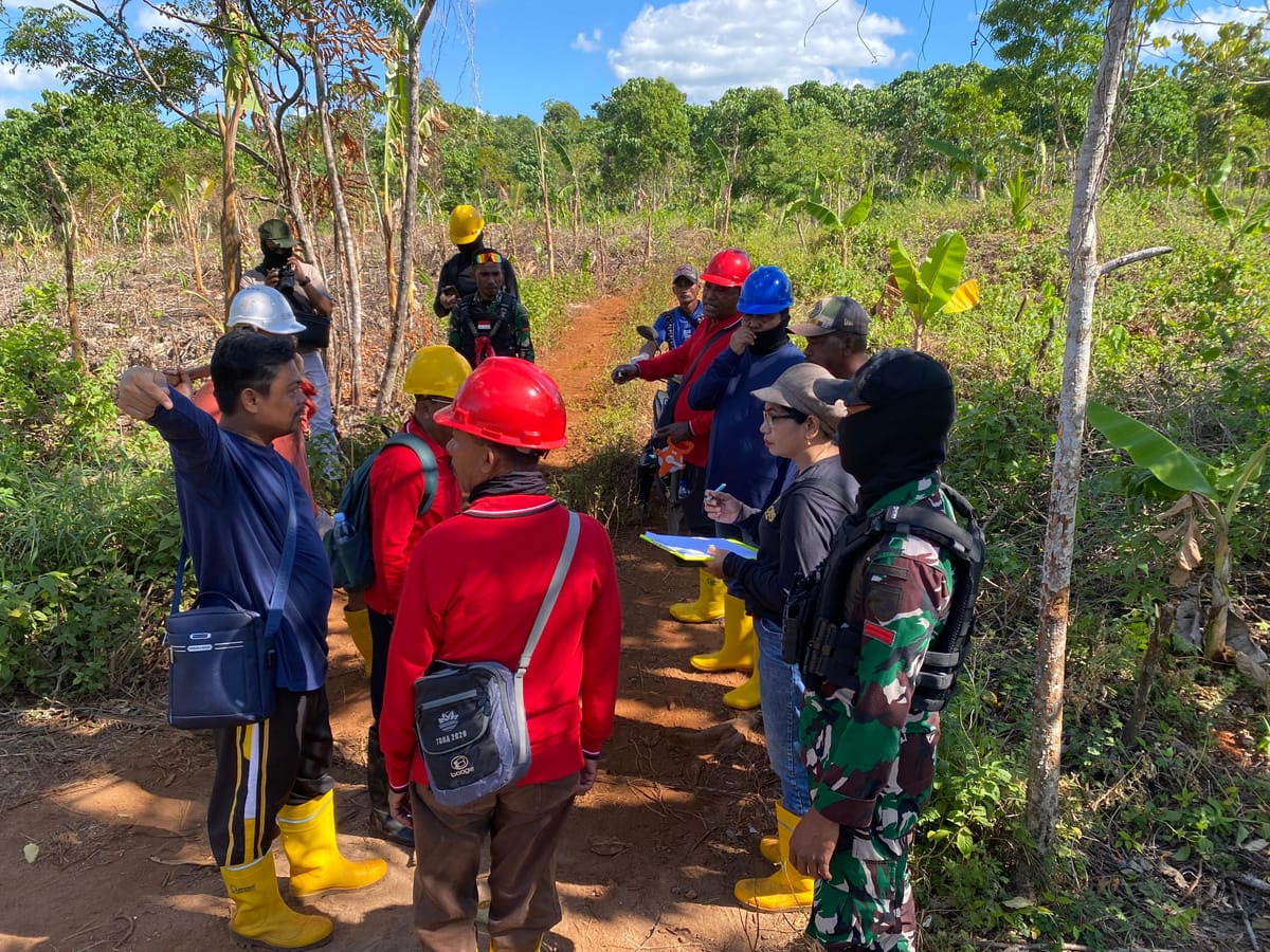 Pendataan Tanaman Oleh Tim Terpadu di Lermatang Berjalan Mulus