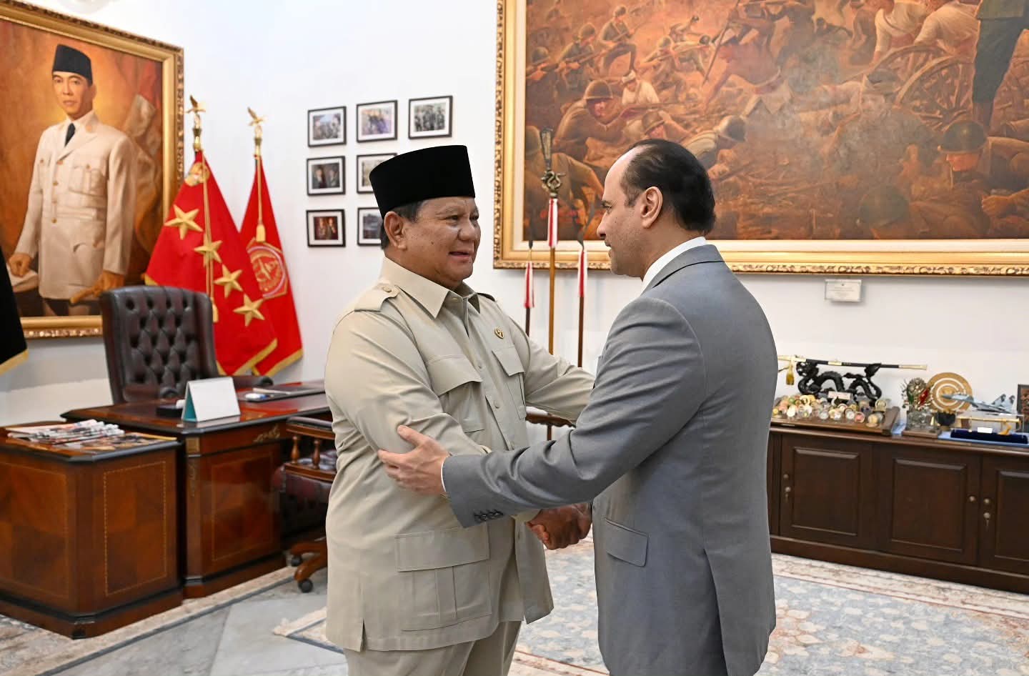 Presiden Prabowo Menerima Kunjungan Wakil Perdana Menteri Qatar, Bahas Tindak Lanjut Berbagai Kerjasama Strategis