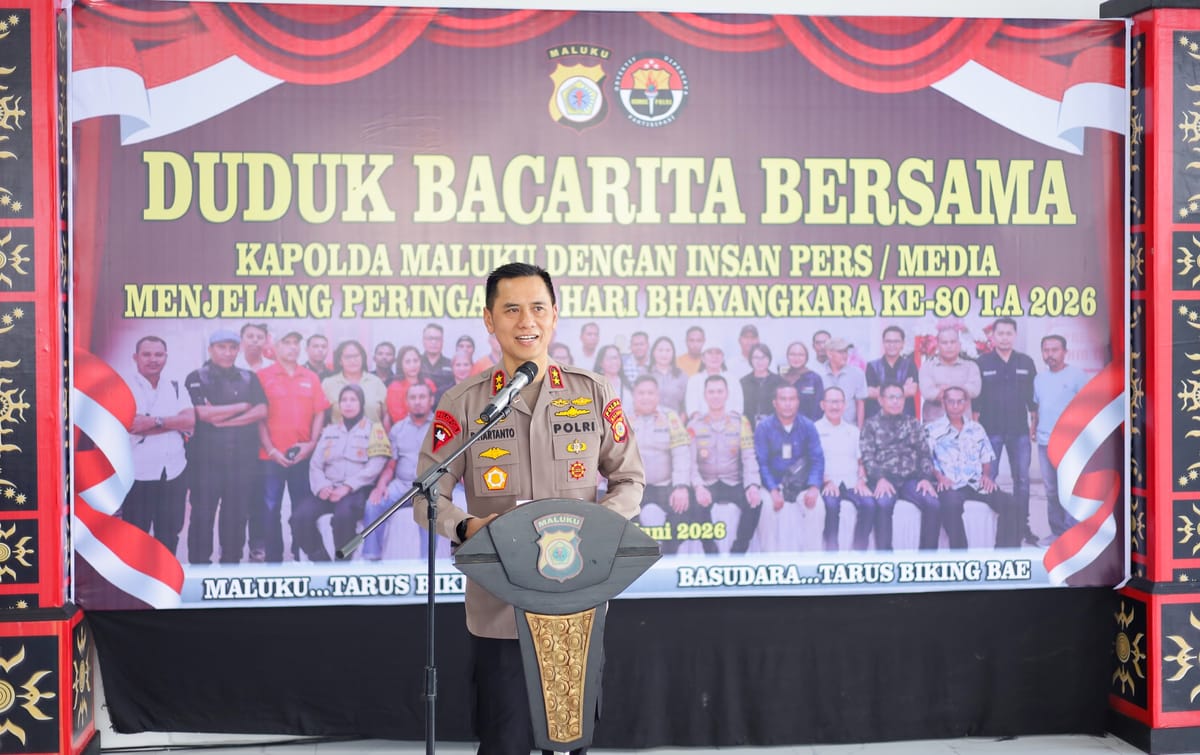 Konflik Sosial di Maluku Turun Drastis, Kapolda Maluku: Pers Jadi Mitra Strategis Menjaga Stabilitas Sosial di Era Disinformasi Digital