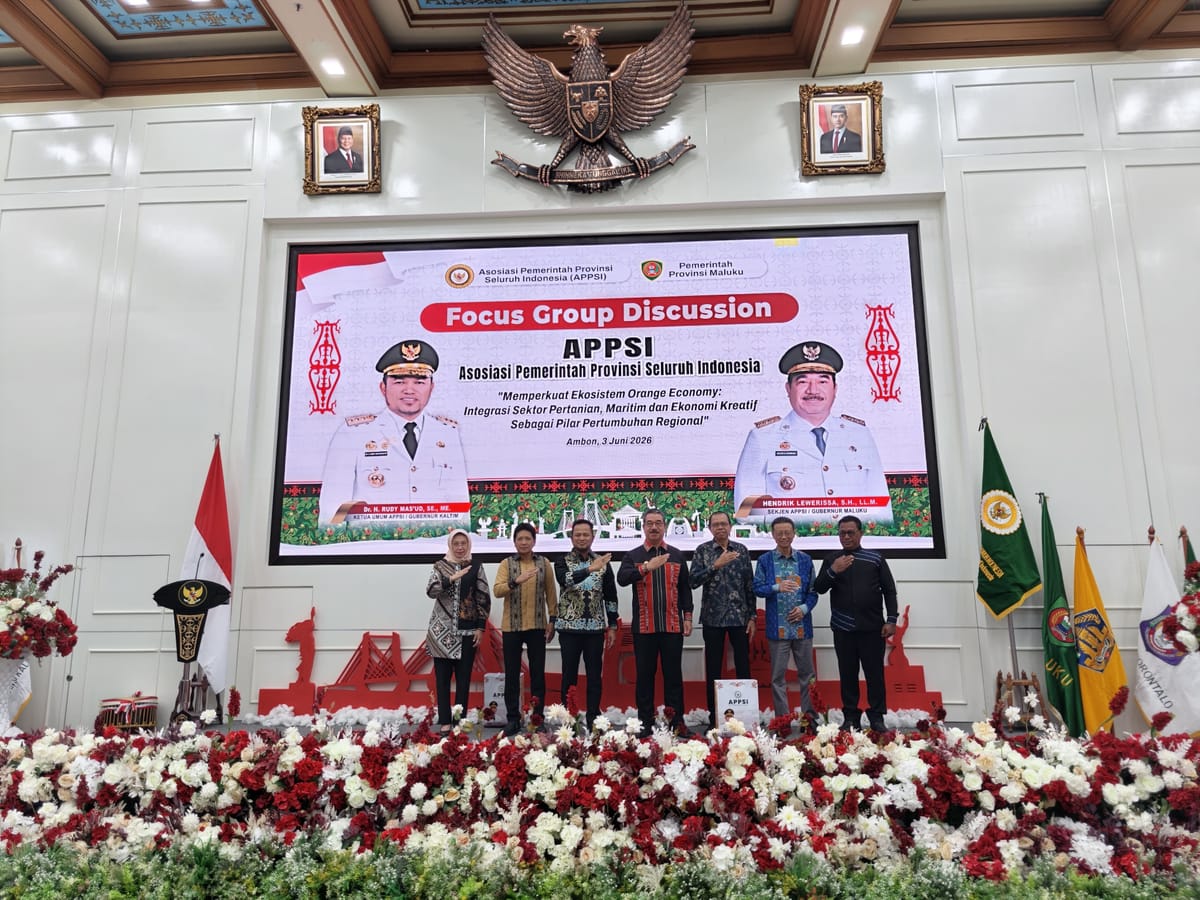 Maluku Tuan Rumah FGD APPSI 2026, Perkuat Kolaborasi Daerah Dorong Pertumbuhan Ekonomi Nasional