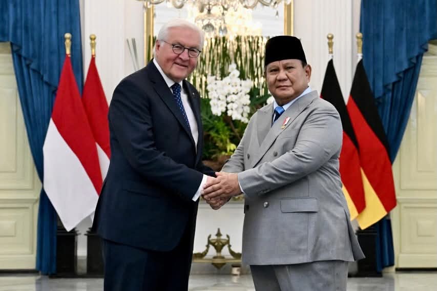 Presiden Prabowo Sambut Kunjungan Kenegaraan Presiden Jerman Frank-Walter Steinmeier di Istana Merdeka