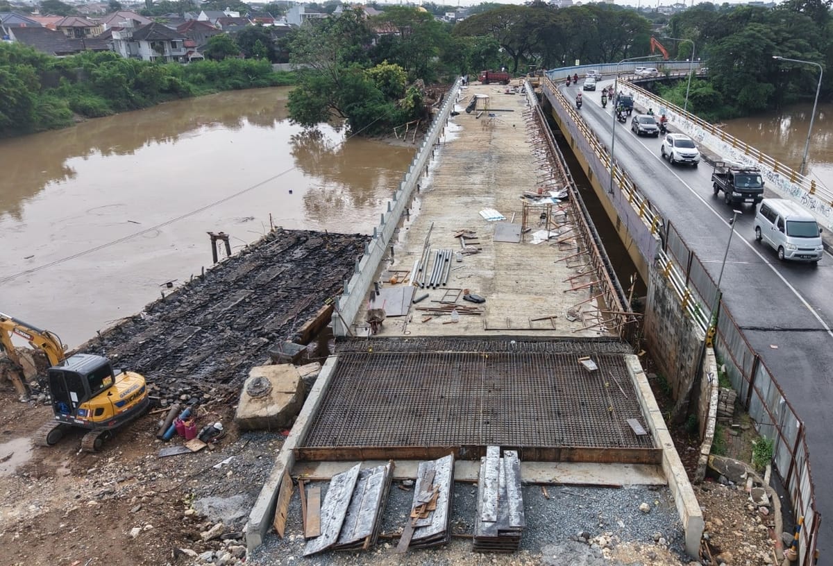 Pulihkan Konektifitas di Bekasi Progres Jembatan Kemang Pratama Capai 92 Persen