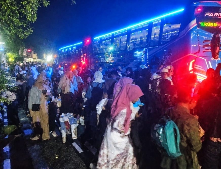 Kloter Terakhir Jemaah Haji Depok  Tiba Di Komplek Pemda