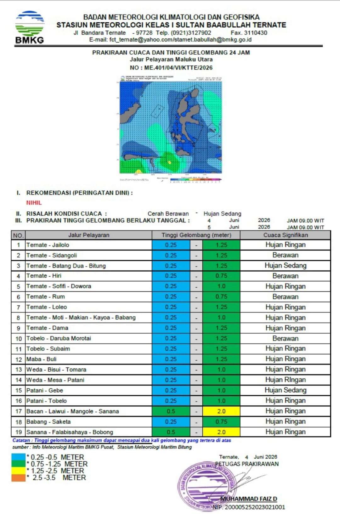 Hujan Disertai Petir dan Angin Kencang di Wilayah Maluku Utara, BMKG Keluarkan Peringatan Dini