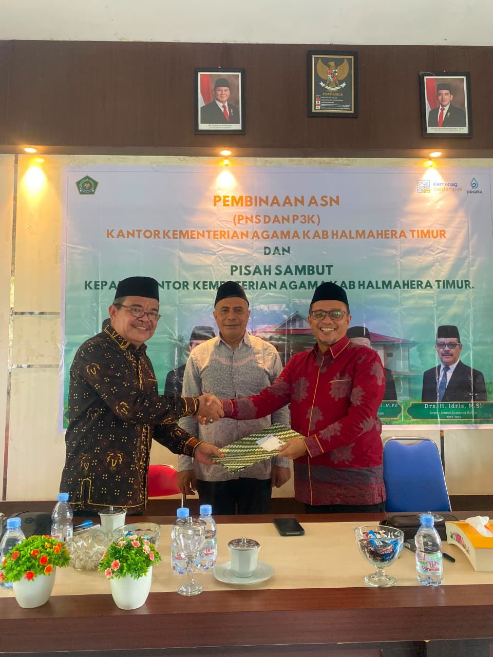 ASN Kemenag Haltim Terima Pembinaan dari Kanwil Malut Sekaligus Gelar Pisah Sambut Kakan Kemenag