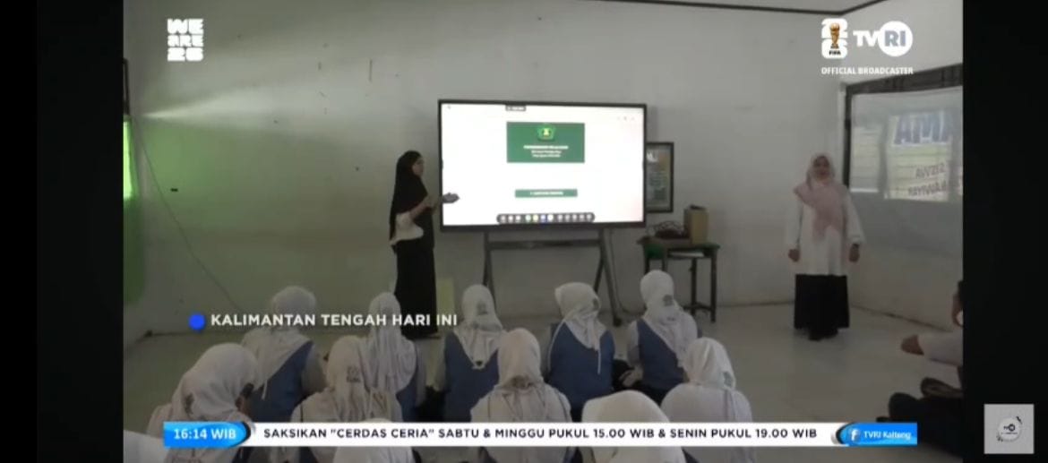MTs An-Nur Palangka Raya Optimalkan TV Interaktif untuk Pembelajaran Digital