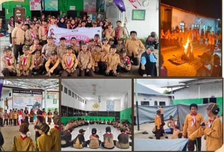 Diguyur Hujan dan Tantangan Tak Terduga, Murid MI Terpadu Berkah Tetap Semangat Ikuti Persami Perdana