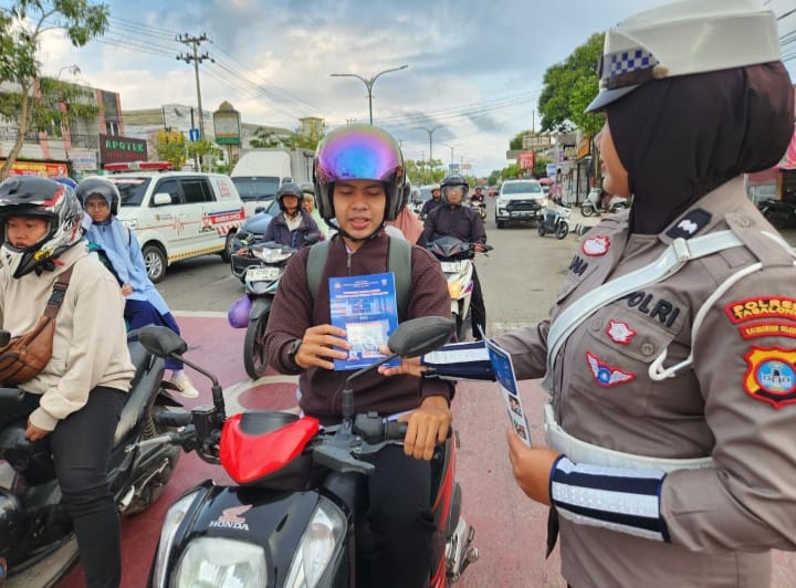 Wujud Kepedulian kepada Masyarakat, Satlantas Polres Tabalong Intensifkan Imbauan Keselamatan Berlalu Lintas