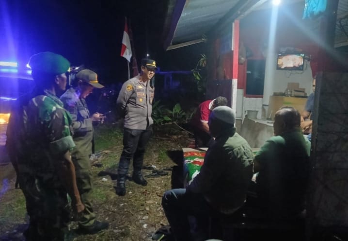 Cegah Kebakaran Rumah Kosong Terulang, Forkopimcam Tanta Gelar Patroli Gabungan Dan Sambangi Pos Satkamling