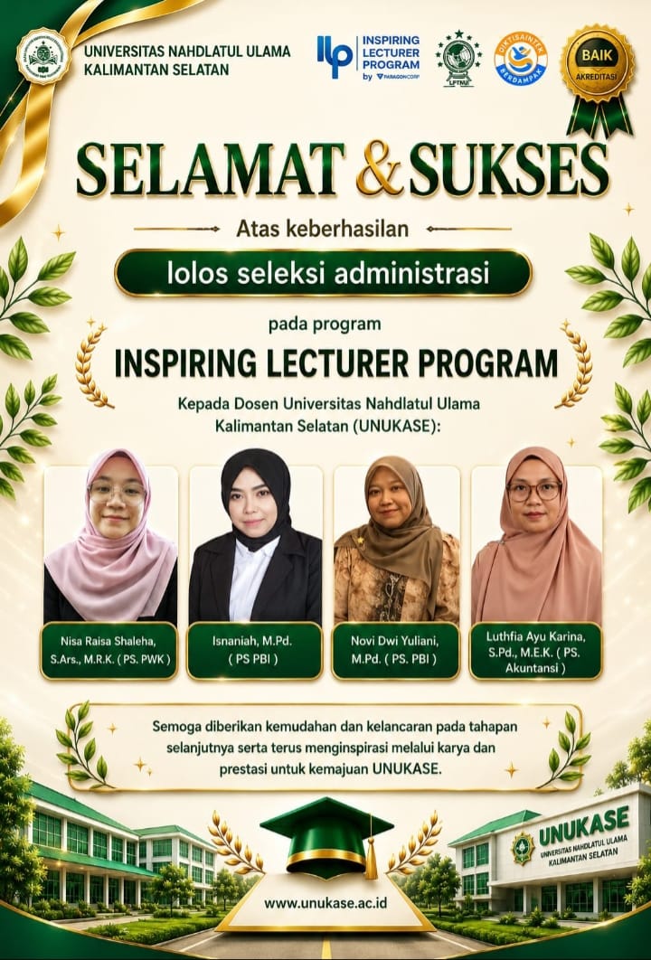 Empat Dosen UNUKASE Lolos Inspiring Lecturer Program (ILP) 2026 Paragon